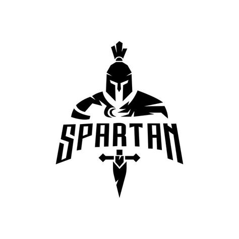 Spartan logo | Premium Vector #Freepik #vector #business #design #sport #retro Sport Logos Design, Gladiator Logo Design, Spartan Illustration, Hero Logo Design, Knight Logo Design, Spartan Logo Design, Warrior Logo Design, Spartan Helmet Logo, Football Team Logo Design