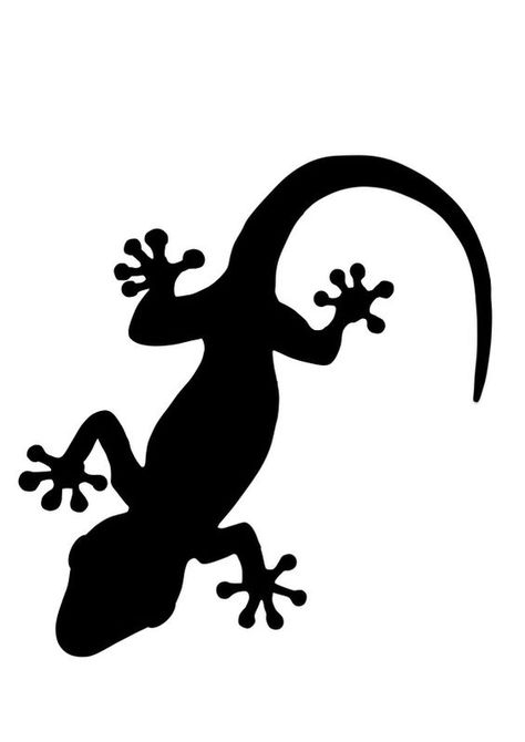 Gecko Leopard Gecko clipart silhouette dxf File Gecko Craft, Gecko Tattoo, Lizard Tattoo, Leopard Gecko, Printable Templates, Silhouette Art, Lizards, Car Decals Vinyl, Aboriginal Art