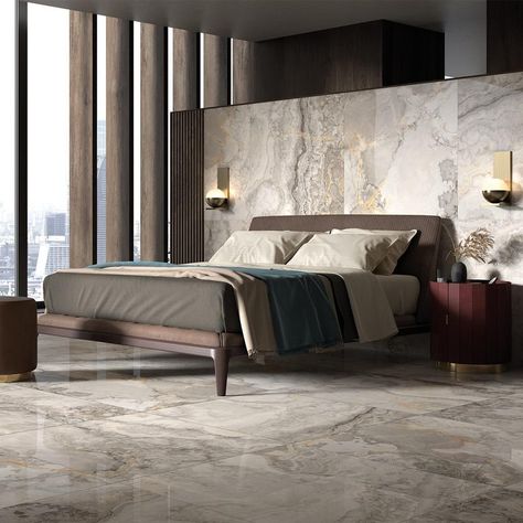 Savoy Oro – Porcelain Superstore Grey Marble Floor, Marble Bedroom, Bedroom Tile, Marble Interior, Luxury Bedroom Decor, Italian Interior Design, Italian Interior, Luxury Marble, Living Modern