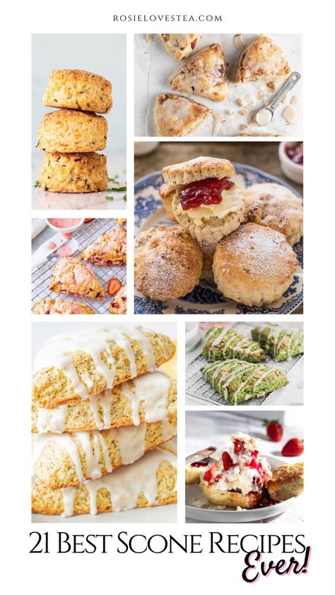 Gourmet Scones, Scone Topping Ideas, Scone Sandwiches, English Scones Recipe, Tea And Scones, Scones For Tea Party, Unique Scones, Spring Scone Flavors, Tea Party Scone Recipes