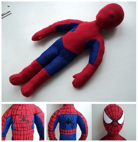 toy doll spiderman Felt Spiderman Pattern, Spider Man Sewing Pattern, Marvel Sewing Projects, Spiderman Sewing Pattern, Spiderman Pattern, Superman Birthday Party, Superhero Dolls, Custom Puppets, Superhero Toys