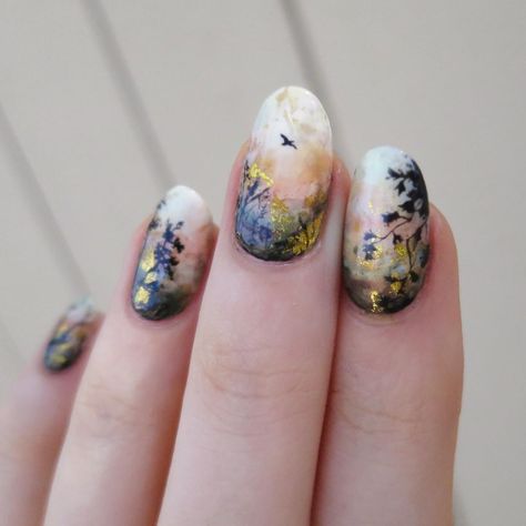 Gel Nail Designs, Fall Nail Art Designs, Painted Nails, Her Nails, Simple Nail Art Designs, Winter Nail Designs, Fall Nail Art, Cat Kuku, Autumn Nails