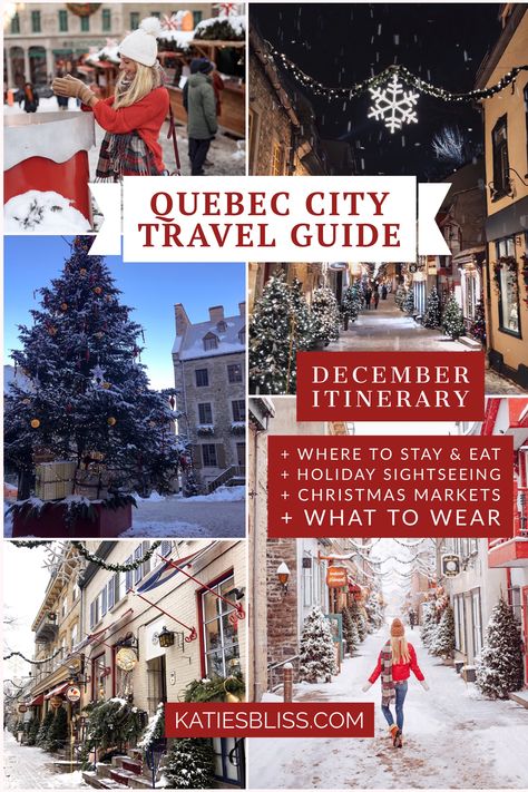 Quebec City December Travel Guide Christmas In Quebec, Quebec City In December, Quebec City At Christmas, Quebec City In November, Quebec At Christmas, Christmas In Quebec City, Montreal Canada Christmas, Quebec City In Winter, Old Quebec City Winter