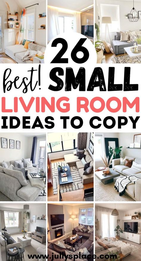 small living room , small living room ideas, living room ideas, living room decor, living room inspo, tiny living room Seating Ideas For Small Spaces Living Rooms, Simple Living Room Set Up, Open Living Room Layout Apartment, Furniture Arrangements Small Living Room, How To Set Up A Small Living Room Layout, Small Space Farmhouse Living Room, Arranging A Small Living Room, Furniture Set Up For Small Living Room, Apartment Living Room Furniture Layout