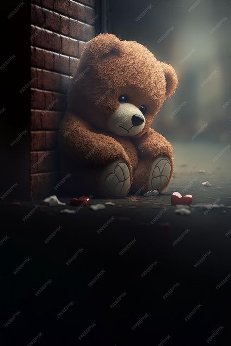 Lonely Photo Ideas, Teddy Bear Background, Telegram Chat Theme, Bear Background, Teddy Photos, Teddy Bear Drawing, Teddy Pictures, Realistic Cartoons, Teddy Bear Images