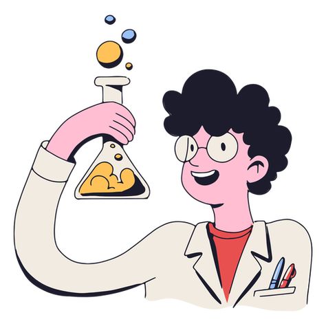 Scientist Character Design, Cartoon Scientist, Scientist Cartoon, Cartoon Download, Boy Cartoon, Cartoon Png, Cartoons Png, Vector Portrait, Image Editor