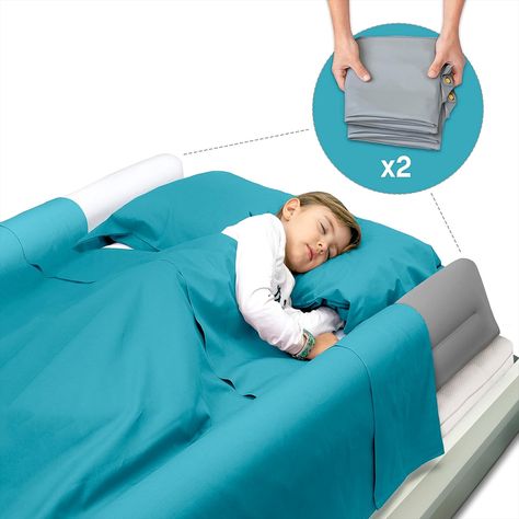 Child Fall Protection, Inflatable Travel Bed Rail, for fold-Away, Single, Double, Queen Size, King Size and Montessori beds Montessori Beds, Portable Baby Bed, Bed Bumper, Bed Guard, Bed Rails For Toddlers, Bed Protector, Toddler Safety, Travel Bed, Bed Bumpers