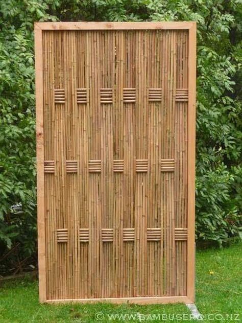 Bamboo Diy, Easy Fence, Bamboo House Design, Rustic Fence, Natural Fence, Bamboo Panels, Living Fence, Bamboo Structure, Bamboo Architecture