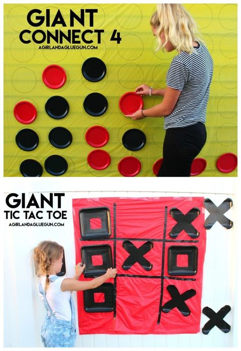 Giant Board games - A girl and a glue gun Wall Connect 4, Movement Activities For Seniors, Giant Board Games, Life Size Games, Game Night Parties, Connect 4, Vbs 2023, Giant Games, Family Fun Games