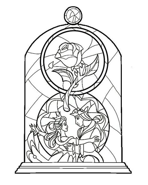 Mandala Disney, Disney Stained Glass, Beauty And The Beast Party, The Beauty And The Beast, Disney Colors, Disney Beauty And The Beast, Disney Coloring Pages, Disney Tattoos, Coloring Book Art