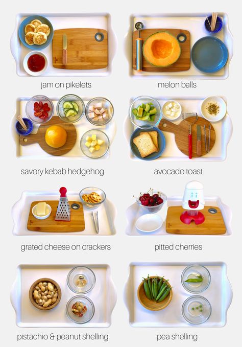 How we Montessori food prep trays snack ideas three year old (2) Montessori Food Prep, Toddler Food Prep, Melon Balls, Montessori Trays, Maluchy Montessori, Montessori Parenting, Montessori Lessons, Melon Baller, Montessori Toddler Activities