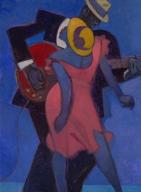 Soul and Color by Gary Kelley, via Behance Black Woman Dancing Art, Soul Music Art, Gary Kelley, Blues Music Art, Blues Art, Blues Dance, Figurative Kunst, Jazz Art, Blue Artwork