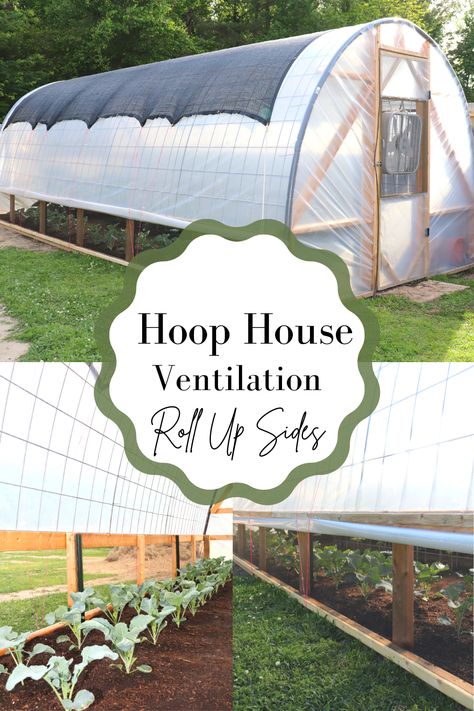 Hoop Houses Greenhouse, Hoop Green House Ideas, Diy Hoop House Greenhouse, Hoop House Gardening, Hoophouse Greenhouse, Backyard Greenhouse Diy, Hoop House Greenhouse, Pvc Greenhouse Plans, Cattle Panel Greenhouse