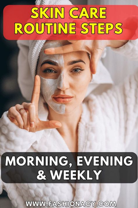 Skin Care Routine Steps Weekly Skin Care Routine, Evening Skin Care Routine, Dermatologist Recommended Skincare, Skincare Routines, Morning Skincare, Perfect Skin Care Routine, Morning Skin Care Routine, Skin Care Routine Steps, Dermatologist Recommended