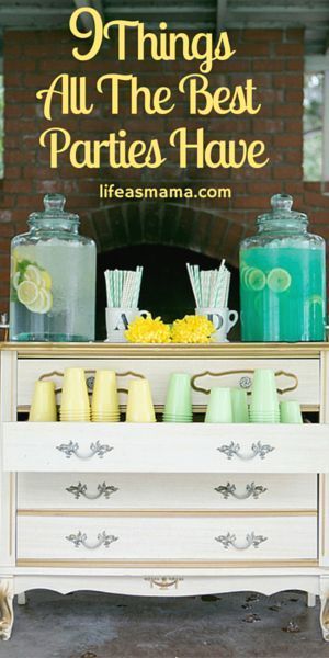 The best parties have these 9 things. Small Outdoor Party Setup, Guest Table Decor, Summer Backyard Parties, Cat Mad, Drink Stations, Wedding Drink Station, Crazy Hat, Diy Backyard Wedding, Wedding Backyard Reception