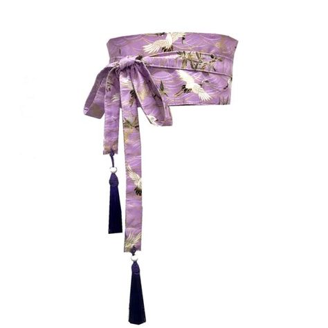 Kimono Obi, Kimono Style, Japanese Kimono Fashion, Kimono Yukata, Japanese Yukata, Red Cherry Blossom, Mode Kimono, Tassels Fashion, Obi Belt