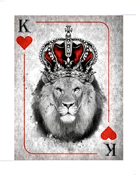 King And Queen Lion, King And Queen Images, King And Queen Crowns, Cards Wall Art, Queen Images, Hearts Playing Cards, Crown Art, Playing Cards Art, Beautiful Mirror