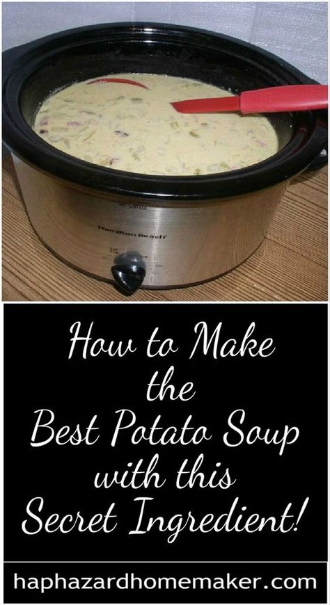 The Best Potato Soup, Best Potato Soup, Slow Cooker Potato Soup, Slow Cooker Potatoes, Dinner Favorites, Potato Soup Crock Pot, Homemade Soup Recipe, Cooking Soup, Soup Crocks