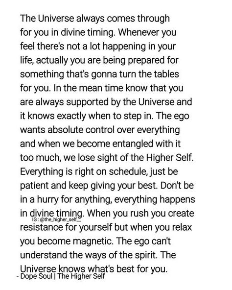 Trust Your Timing Quotes, Quotes About Divine Timing, Trust The Timing Of The Universe, Trust Divine Timing, Trust The Timing Quotes, Trust In The Timing Of The Universe, Trust The Timing Of Your Life Quotes, The Higher Self, Trust Timing Quotes