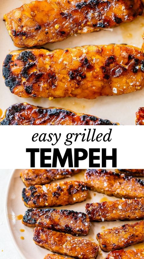 Grilled Tempeh, Tempeh Recipes Vegan, Vegan Barbecue Recipes, How To Cook Tempeh, Vegan Bbq Recipes, Tempeh Recipe, Healthy Vegan Dinner Recipes, Vegan Barbecue, Grilled Corn Salad