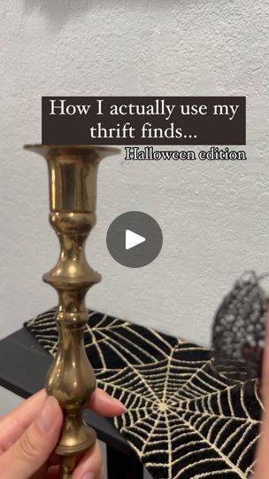 15K views · 4.9K reactions | Moody Monday 🖤

I always grab brass candle sticks when I see them at the thrift stores.  This set was actually my first thrift haul from Goodwill and I was lucky to find them all together on the shelf!  I collected a few more since then…

Most of everything here are thrifted except for the mini pumpkin. I think it was a Target bullseye find and it used to be white but I gave it a makeover this year.  The mirror was last year’s thrift and flip and if you were here last year,  you might have seen the DIY reel on the mirror.  I love the antique effect. 

.
.
.
.
.
.
.
.
.
#thriftandflip #thriftdecor #thriftingfind #thrifthome #ithrift #thrifthauls #secondhandfinds #halloweendiy #spookymonth #upcycledecor #vintagehalloween #thrifttips | Amy- Home Decor Thrift and Thrift And Flip, Candle Stick Decor Ideas, Home Decor Thrift, Thrift Decor, Brass Candle Sticks, Target Bullseye, Candle Stick Decor, Decor Hacks, Thrift Haul