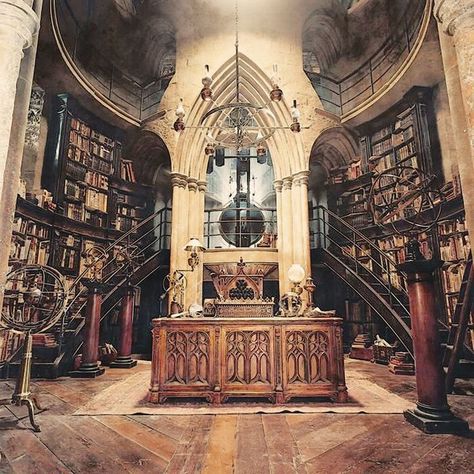 Fantasy Office Art, Fantasy Post Office, Magical Office, Wizard Study, Magic Office, Fantasy Office, Classic Wizard, Dumbledores Office, Office Illustration