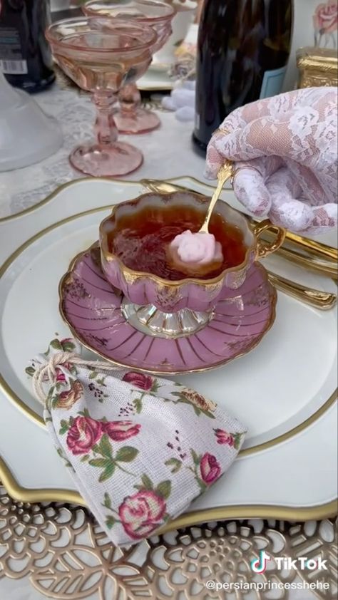 Fairy Tea Parties, Tea Party Table, High Tea Party, British Tea, Party Tablescapes, Pink Tea, Tea Party Garden, Tea Party Birthday, Home Decorating Ideas