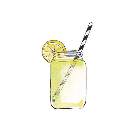 Lemonade Drawing, Good Objects, Objects Illustration, Lemonade Mouth, Summer Illustration, Easy Watercolor, Food Drawing, Instagram Highlight Icons, Instagram Icons