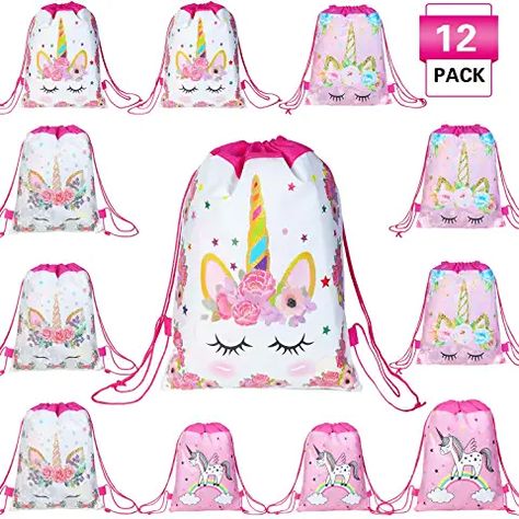 Amazon.ca : unicorn party Unicorn Gift Bags, Unicorn Party Bags, School Birthday Party, Unicorn Bag, Gifts Bags, Unicorn Party Supplies, Unicorn Party Favors, Unicorn Party Decorations, Kids School Backpack