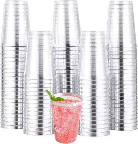 100 Pack Silver Plastic Cups, 12 oz Clear Plastic Cups Tumblers, Elegant Silver Rimmed Plastic Cups, Disposable Cups with Silver Rim Perfect for Wedding, Thanksgiving Day, Christmas Party Cups Disposable Wedding Cups, Christmas Party Cups, Clear Plastic Cups, Wedding Cups, Letter Pendant Necklace, Disposable Cups, Party Cups, Plastic Cups, Elegant Party