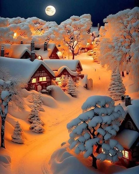 Beautiful Scenery Photography, Christmas Scenery, Merry Christmas Images, Winter Scenery, Snow Scenes, Winter Pictures, Christmas Scenes, Winter Solstice, Christmas Images