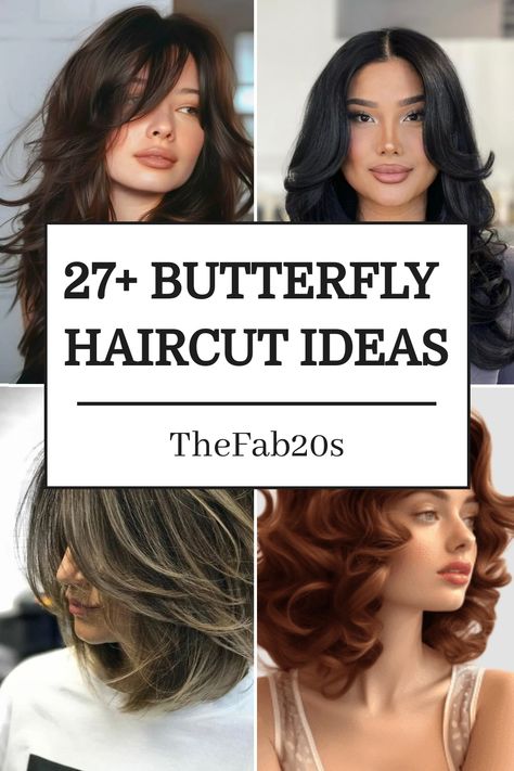 Explore the versatility of the butterfly haircut for different hair lengths – from long to medium to short! This trendy and chic hairstyle adds volume and movement to your locks, creating a soft and flattering look. Whether you have flowing long hair or a stylish bob, the butterfly haircut can elevate your style game effortlessly. Rock this modern cut with confidence and embrace a fresh new vibe that suits your unique personality. Discover endless styling possibilities with the iconic butterfly Feathered Butterfly Haircut, Butterfly Haircut No Bangs, Butterfly Haircut Over 50, Bob Butterfly Cut, Butterfly Layers Curly Hair, Butterfly Medium Haircut, Butterfly Haircut With Side Part, Butterfly Bob Haircut Medium, Butterfly Cut Side Part