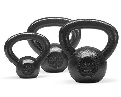 Cast Iron Kettlebell 5  10  15 lbs set  KMV3Z *** You can find out more details at the link of the image. (This is an affiliate link) #Kettlebells Kettlebell Strength Training, Kettle Ball, Adjustable Kettlebell, Kettlebell Set, Cast Iron Set, Kettlebell Exercises, Kettlebell Training, Kettlebell Swings, Body Workout At Home