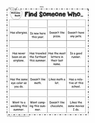 Back to School Find Someone Who Find Someone Who Scavenger Hunt, School Age Worksheets, Find Someone Who Game Free Printable, Find Someone Who Game For Kids Free, Find Someone Who Activity, Get To Know You Games For High School Students, Back To School Scavenger Hunt Elementary, Get To Know Students Activity, Laminating Ideas