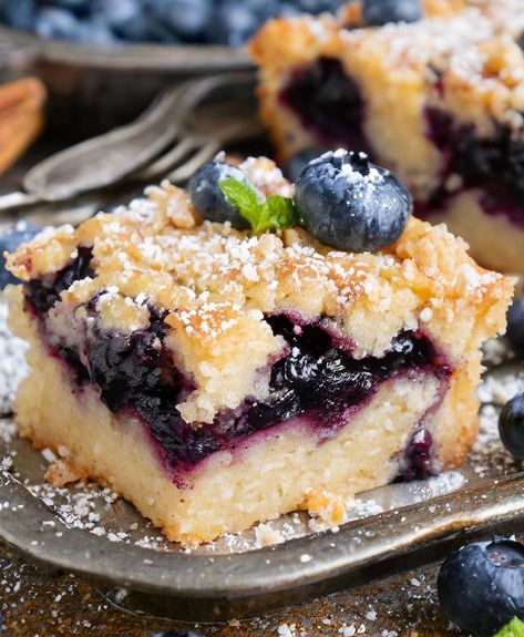 Holy moly! We made this twice over the weekend because everyone was obsessed! Blueberry Cake With Brown Sugar Sauce, What To Bake With Blueberries, What Can I Make With Frozen Blueberries, Things To Make With Frozen Blueberries, Fresh Blueberries Recipes Easy, Blueberry Recipes Dessert, Blueberry Cake Recipes Easy, Blueberry Dessert Recipes Easy, Desserts With Buttermilk