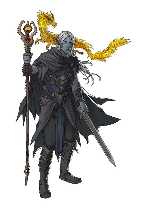 ArtStation - RPG Character Set 20 - Phoenix Ventures, Ernesto Irawan Ernesto Irawan, Story Hooks, Mroczny Elf, Drow Male, Dnd Party, Dnd Elves, Character Commission, Dnd Races, Character Artist