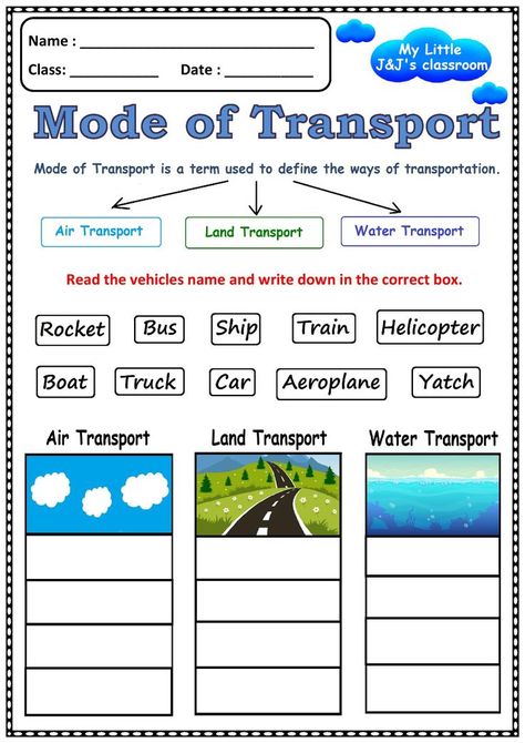 Printable worksheet-Mode of transport or means of transport for little children Worksheet On Transport For Kindergarten, Worksheet For Transportation, Worksheet On Transport, Transport Worksheet For Grade 1, Mode Of Transport Worksheet, Transportation Worksheet Grade 2, Modes Of Transport Worksheet, Evs Worksheet For Class 3, Transport Worksheets For Kindergarten