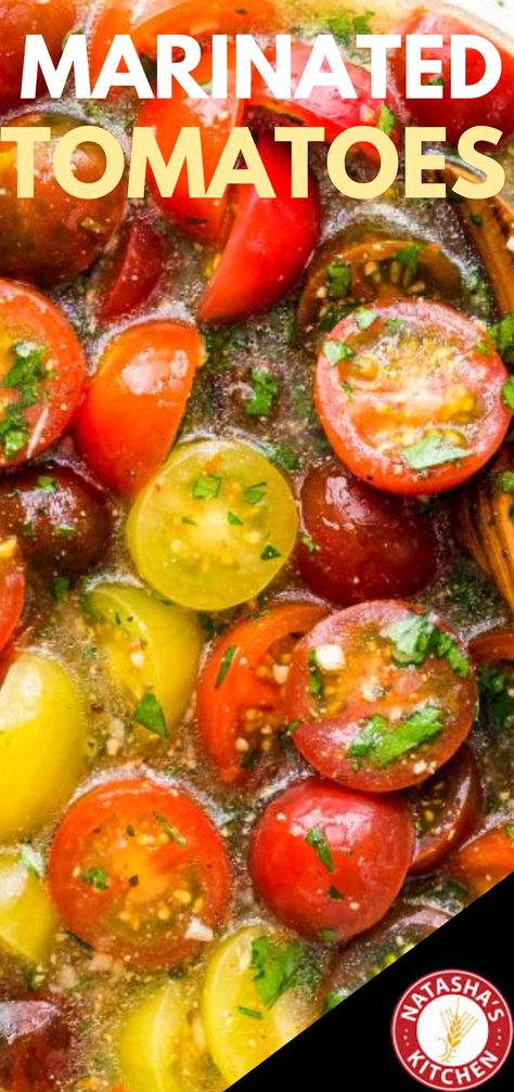 Grape Tomato Side Dish, Pear Tomatoes Recipes, Marinated Grape Tomatoes, Cherry Tomato Salads, Heirloom Cherry Tomato Recipes, Sweet 100 Cherry Tomatoes, Marinated Cherry Tomato Recipes, Yellow Grape Tomato Recipes, Cherry Tomato Snack Ideas