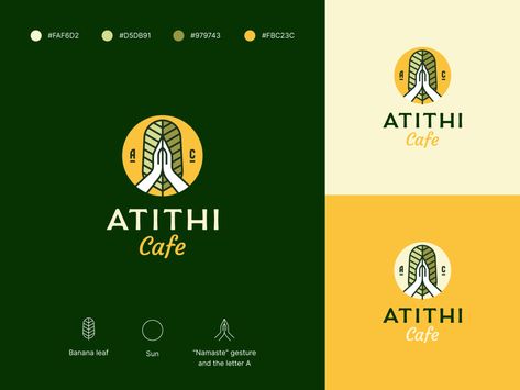 Veg Restaurant Logo, South Indian Restaurant Logo, Indian Restaurant Design, Indian Restaurant Logo, Indian Logo Design, Restaurant Brand Design, Indian Cafe, South Indian Restaurant, Masala Kitchen