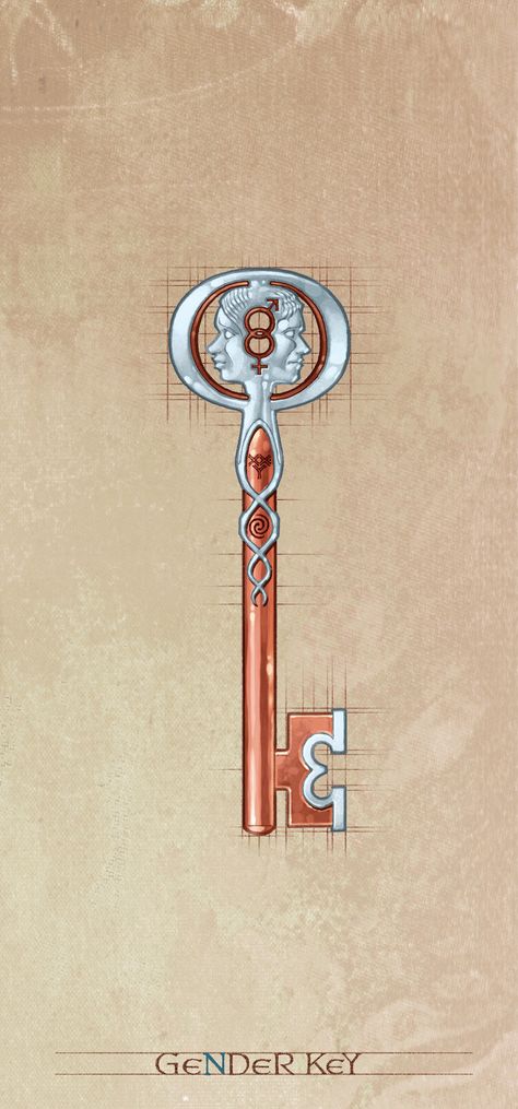 Fantasy Key Art, Fantasy Key, Key Tattoo Designs, Key Drawings, Joe Hill, Key Tattoo, Head Games, Props Art, Skeleton Keys