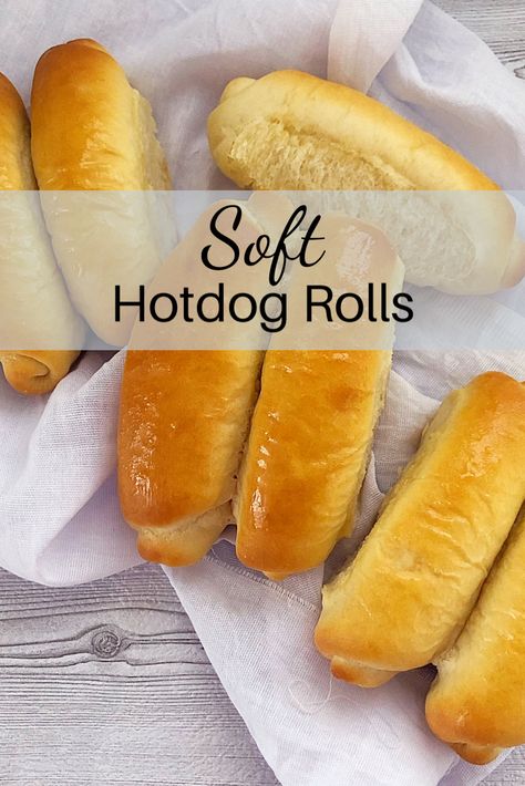 Easy Homemade Hotdog Rolls #homemadebread #hotdogrolls #softbreadrolls #easyrecipe #recipeoftheday Homemade Rolls No Mixer, Home Made Hot Dog Buns, Easy Hot Dog Bun Recipe, Quick Hot Dog Buns, Small Batch Hot Dog Buns, Homemade Hogue Rolls, Homemade Hotdogs Buns, Hot Dog Bun Recipes, Hot Dog Buns Homemade