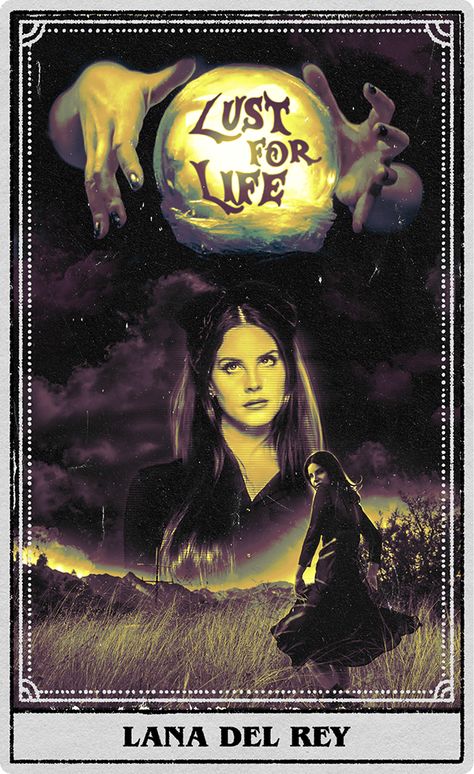 Halloween Tarot Cards, فنسنت فان جوخ, Halloween Tarot, Lana Del Rey Love, Lana Del Rey Vinyl, Music Poster Design, Life Poster, Room Deco, Lust For Life