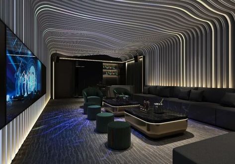 Billiards Room Decor, Karaoke Room, Home Cinema Room, Bar Design Awards, Vip Room, M Design, Home Theater Design, Green Architecture, Bar Room