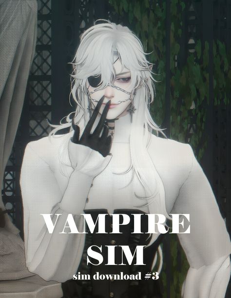 VAMPIRE SIM | SIM DOWNLOAD #3 + CC LINKS | Patreon Goth Male, Sims 4 Male Clothes, Vampire Clothes, Sims 4 Anime, Free Sims, Sims 4 Characters, Sims Four, Sims4 Clothes, Sims 4 Cc Packs