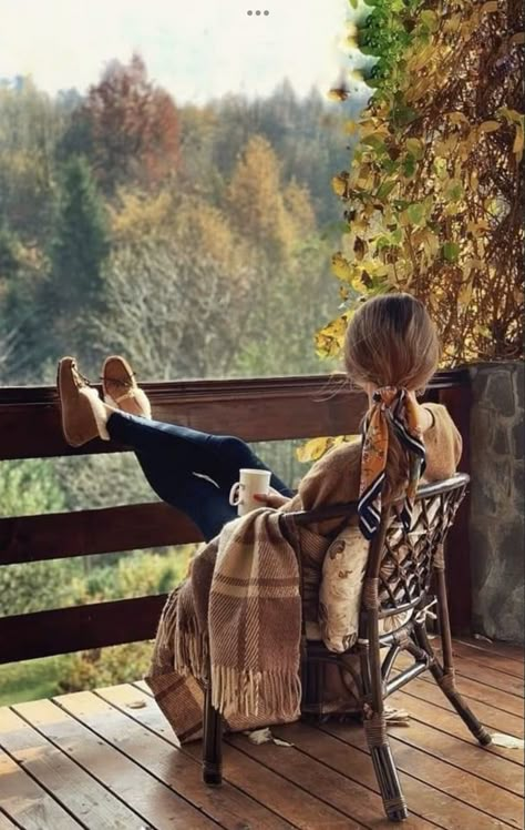 Good Morning My Friend, Autumn Scenes, Autumn Scenery, Autumn Beauty, Autumn Cozy, Cabins In The Woods, Morning Images, Good Morning, A Woman