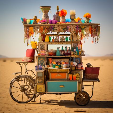 Dhaba Design Ideas, Indian Tea Shop, Chai Cart, Chai Art, Chai Shop, Desert Display, Indian Cafe, Indian Chai, Indian Theme