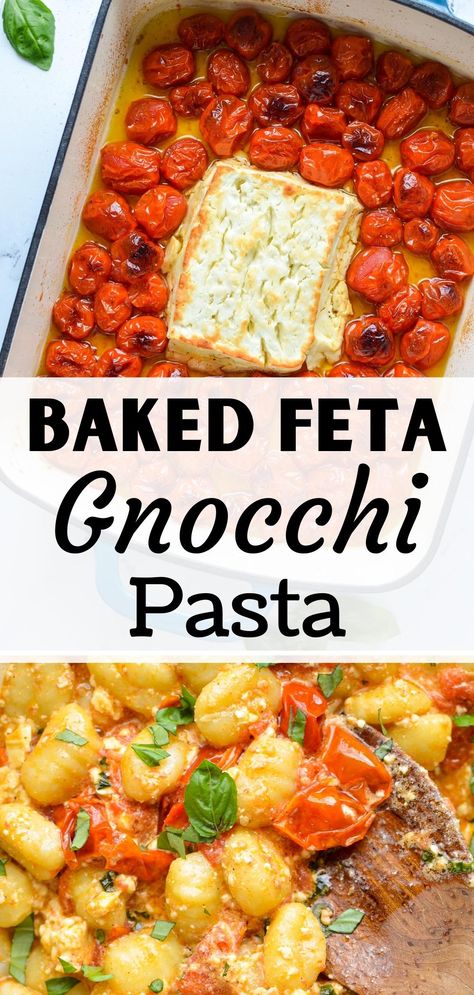 Greek Feta Pasta Bake, Gnocci Meals Gnocchi Recipes Vegetarian, Gf Potato Gnocchi Recipes, Italian Dinner Recipes Vegetarian, Easy Gnocchi Dinner Recipes, Vegetarian Gnocchi Dishes, Meatless Gnocchi Recipes, Feta Cheese Dinner Recipes, Dinner Recipes With Gnocchi