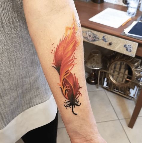 Renewal, Rebirth, Restart - Phoenix Tattoo Guide for 2023 - Tattoo Stylist Fading Tattoo, Tattoo Fading, Phoenix Feather Tattoos, Lisa Tattoo, Feather Tattoo Colour, Tattoo Rib, Tattoo Healing, Phoenix Tattoo Feminine, Small Phoenix Tattoos