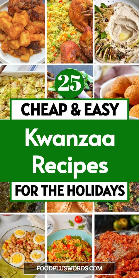 Whether you're looking for traditional Kwanzaa food recipes or modern dishes loved by families worldwide, we've got you covered! Celebrate with a flavorful kwanzaa feast that includes Southern Collard Greens and other easy kwanzaa recipes. From kwanzaa meals to mouthwatering desserts, these ideas are perfect for your holiday celebration. Explore our collection of kid-friendly kwanzaa recipes and snacks to add some fun to the festivities. Kwanzaa Food For Kids, Kwanza Recipe, Kwanzaa Crafts For Kids, Kwanzaa Recipes, Macaroni And Cheese Vegan, Christmas Potluck Dishes, Kwanzaa Food, Kwanzaa Crafts, Vegan Sweet Potato Pie