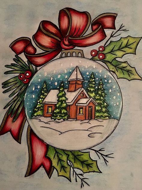 Christmas Card Competition Ideas, Beautiful Christmas Drawings, Christmas Inspired Drawings, Color Pencil Christmas Cards, Merry Christmas Drawing Ideas Pencil, Christmas Theme Drawings, Christmas Marker Drawing, Christmas Themed Drawings, Cristhmas Drawings